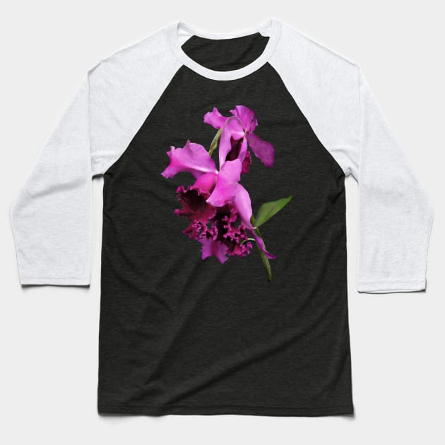 Orchid Harold Carls Baseball T-Shirt by SusanSavad